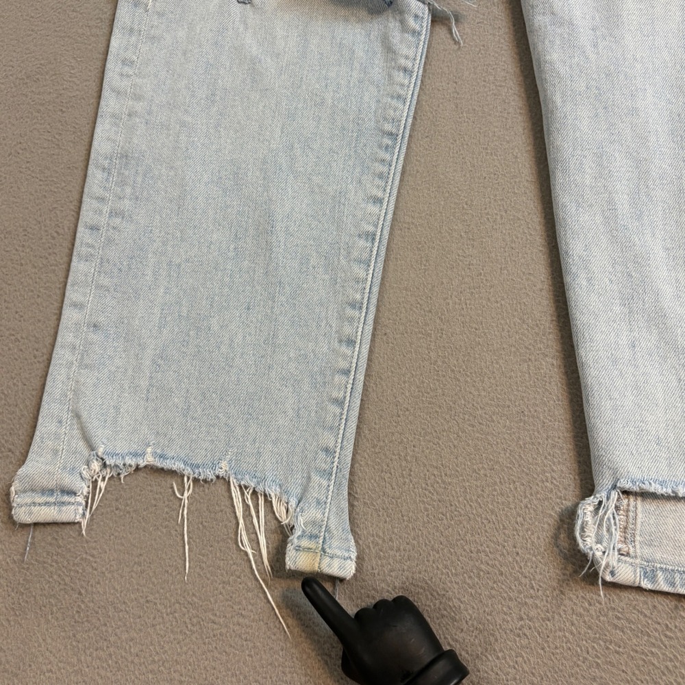 MOTHER The Huffy Flood Chew Wash Really Hella Hot Jeans Women's 26 Distressed - Picture 10 of 14